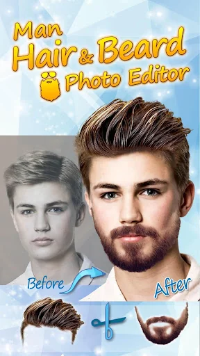 Men Hairstyles - Beard Camera screenshot 1
