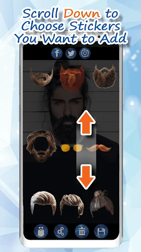 Men Hairstyles - Beard Camera screenshot 2