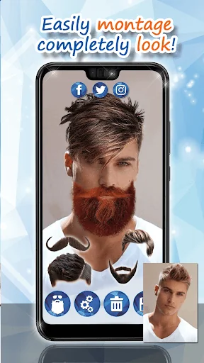 Men Hairstyles - Beard Camera screenshot 3