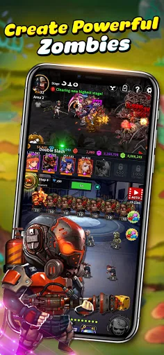 Merge Zombie : idle RPG screenshot 1