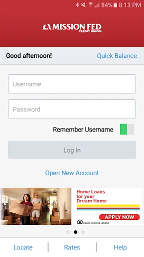 Mission Fed Mobile Banking screenshot 1