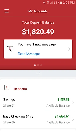 Mission Fed Mobile Banking screenshot 2
