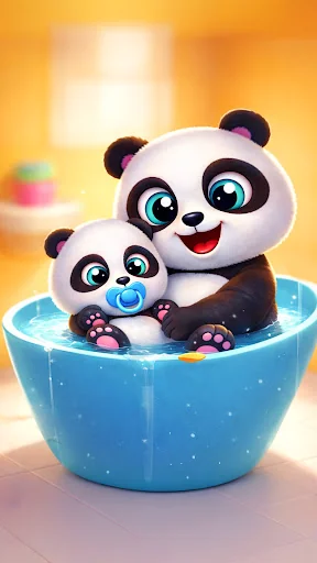 Pu My talking panda, pet care screenshot 2
