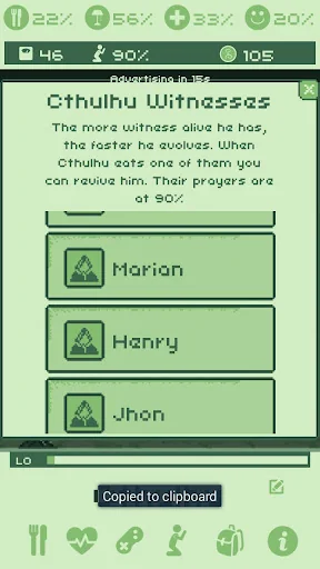 Cthulhu Virtual Pet screenshot 4