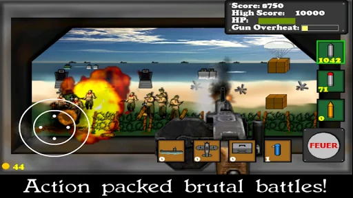 D-Day Gunner: WW2 Beach Battle screenshot 2