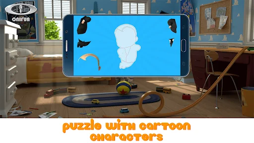 Puzzle with Cartoon Characters