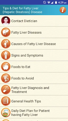 Fatty Liver Diet Healthy Foods screenshot 1