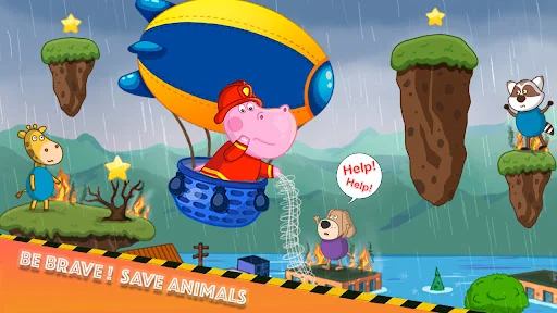 Fireman Hippo: City Hero screenshot 2