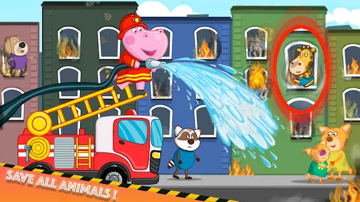 Fireman Hippo: City Hero screenshot 3
