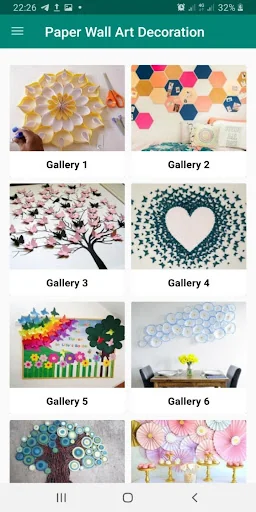 Paper Wall Art Decoration Idea