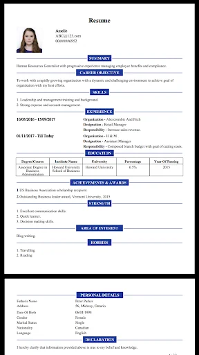 CV Maker Resume PDF Editor screenshot 3