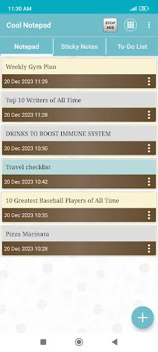 Notepad Rich Text Notes Editor screenshot 4