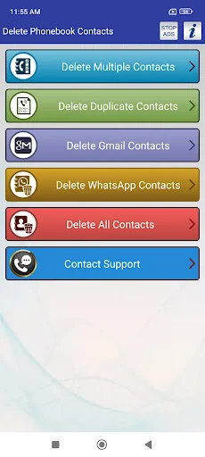 Delete all Phonebook Contacts screenshot 1