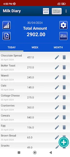 Milk Diary & Daily Grocery