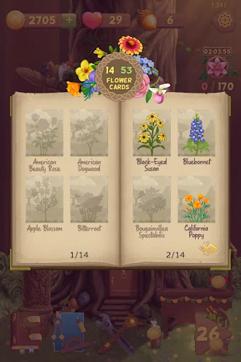 Flower Book Match3 Puzzle Game screenshot 3