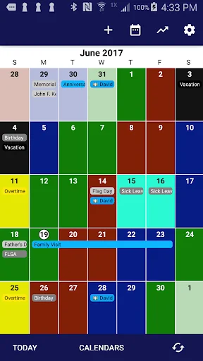 Spark Shift Work Calendar screenshot 1