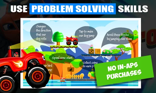 Blaze Power Tires Race Game screenshot 1