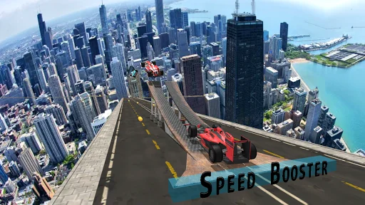 Car stunt racing Formula cars