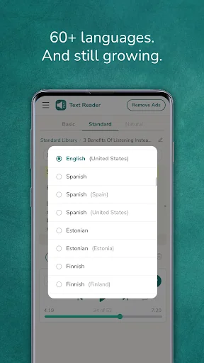 Text reader - text to voice screenshot 3