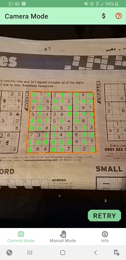 Sudoku Solver (Camera)
