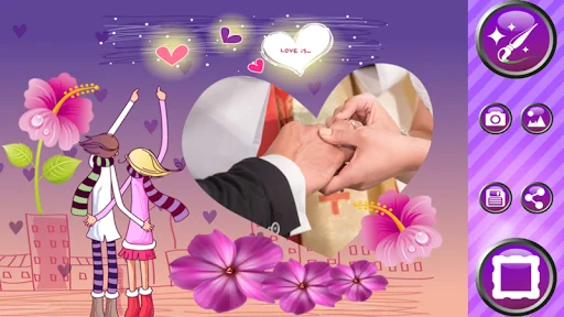 Romantic Photo Frames screenshot 2