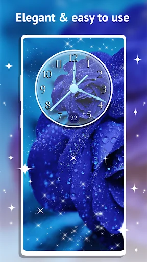 Rose Clock Live Wallpaper screenshot 2