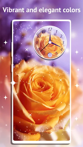 Rose Clock Live Wallpaper screenshot 4