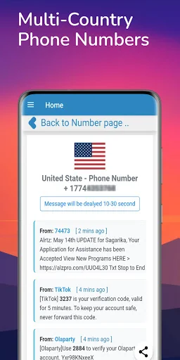 Temp SMS | Receive SMS screenshot 3