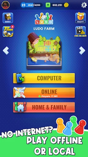 Ludo - Offline Board Game screenshot 3