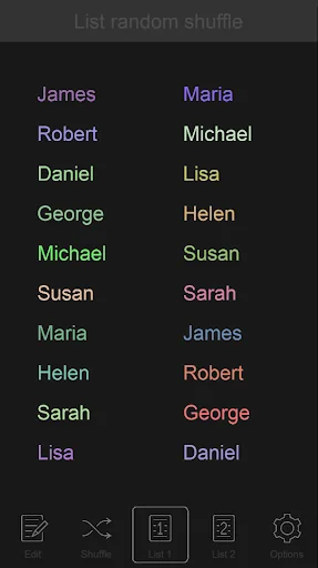 List random shuffle