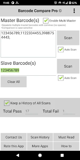 Barcode Compare PRO