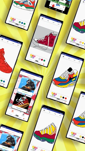 Sneakers Coloring Book