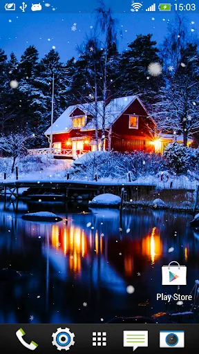 Snowfall Live Wallpaper screenshot 1