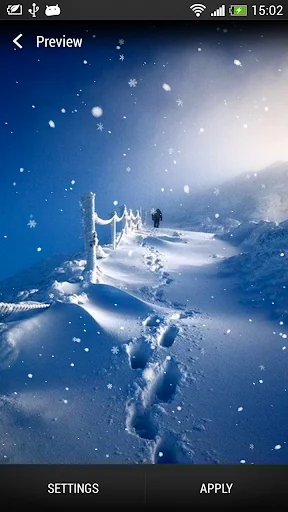 Snowfall Live Wallpaper screenshot 3