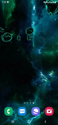 Gyro Space Particles Wallpaper screenshot 3