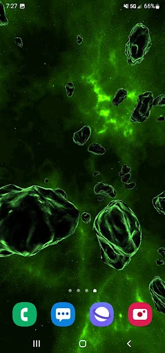 Gyro Space Particles Wallpaper screenshot 4