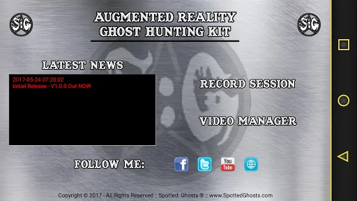 SG ARK Video Ghost Hunting Kit screenshot 1