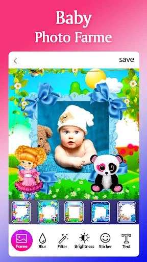 Baby Photo Frame Editor