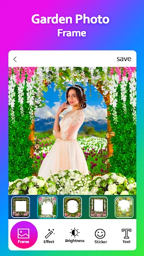 Garden Photo Frame Editor