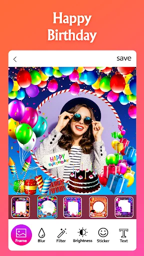 Happy Birthday Photo Frame screenshot 2