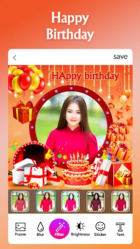 Happy Birthday Photo Frame screenshot 4