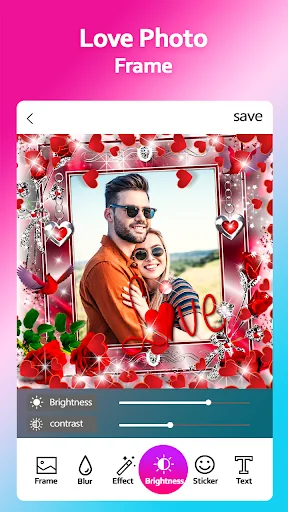Love You Photo Frame screenshot 1