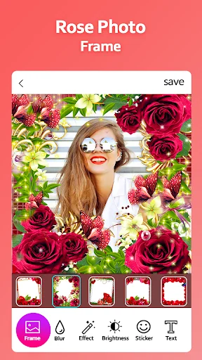Rose Photo Frame screenshot 1