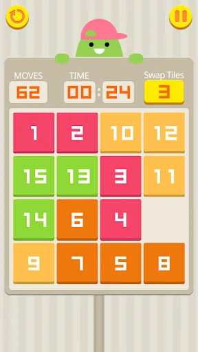 Slide the NUMBER 15 Puzzle