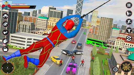 Spider Flying Rope Hero Games