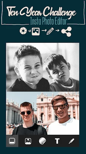 Ten Year Challenge Photo Maker screenshot 1