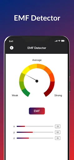 EMF Detector: Magnetometer screenshot 4