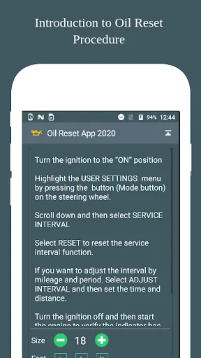 Oil Reset - Upto 2020 screenshot 3