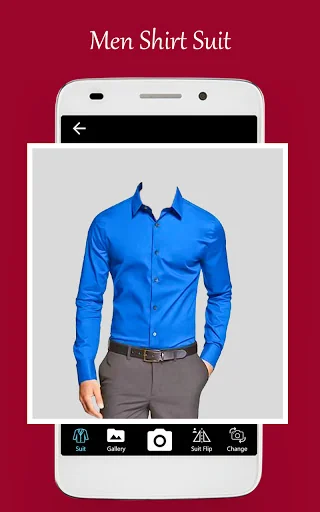 Men formal shirt photo editor