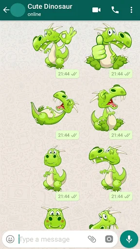Cute Dinosaur Stickers